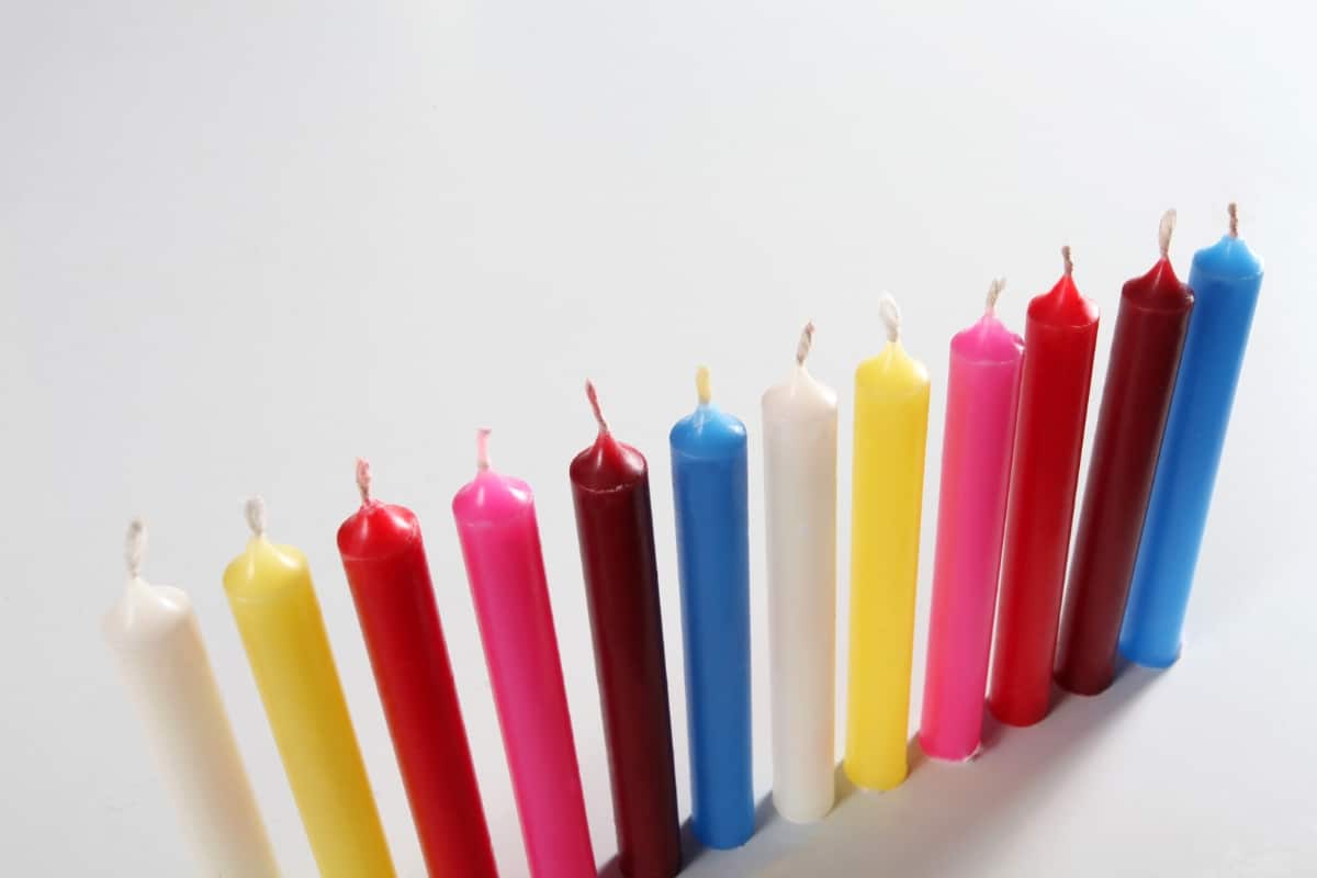 Colored candles